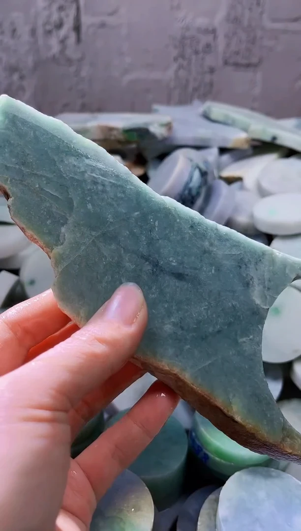 裸石翡翠天然翡翠A货石 南 380