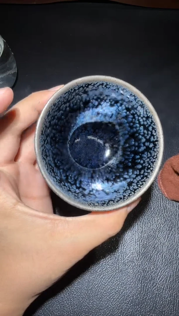 茶盏蔡炳盛银蓝油滴23