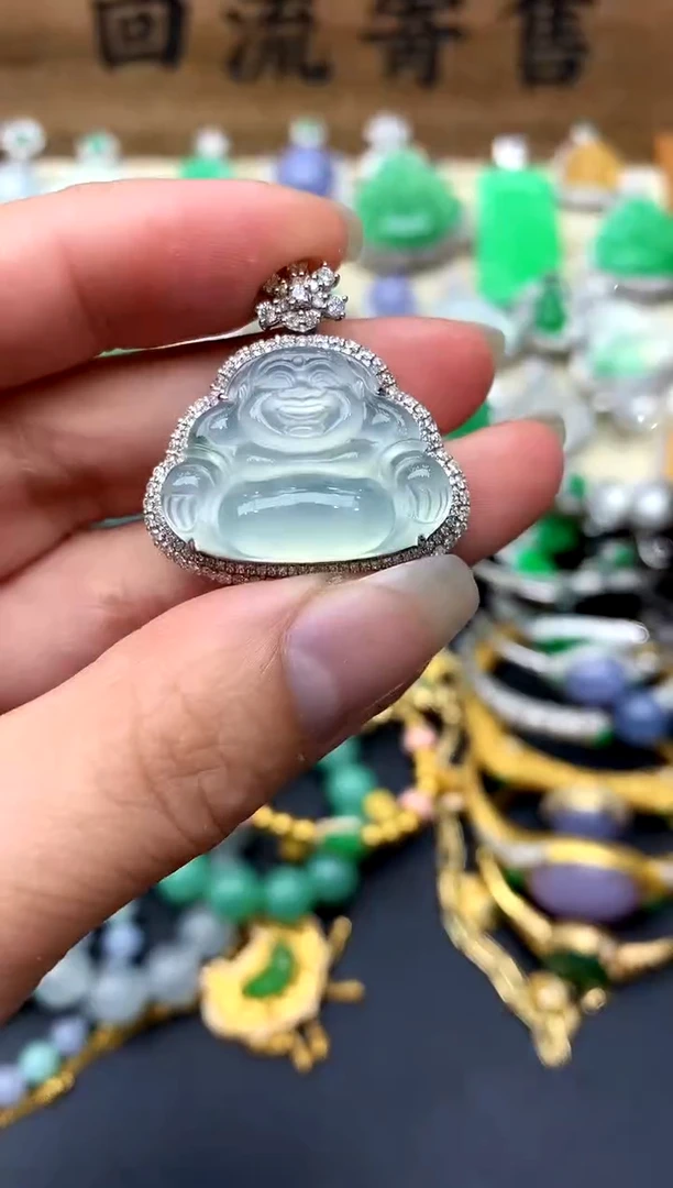 【闪购商品】翡翠颈饰18K金镶嵌320-中国好珍宝