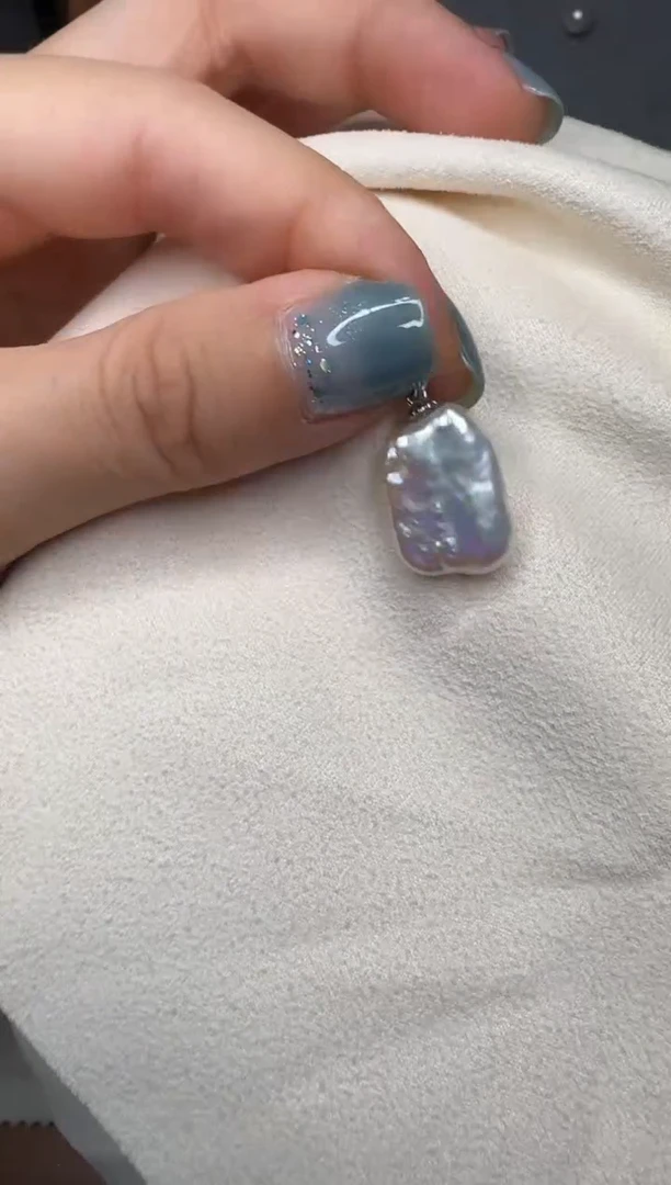 淡水珍珠银S925镶嵌吊坠(不含链)抢一抢六一吊坠