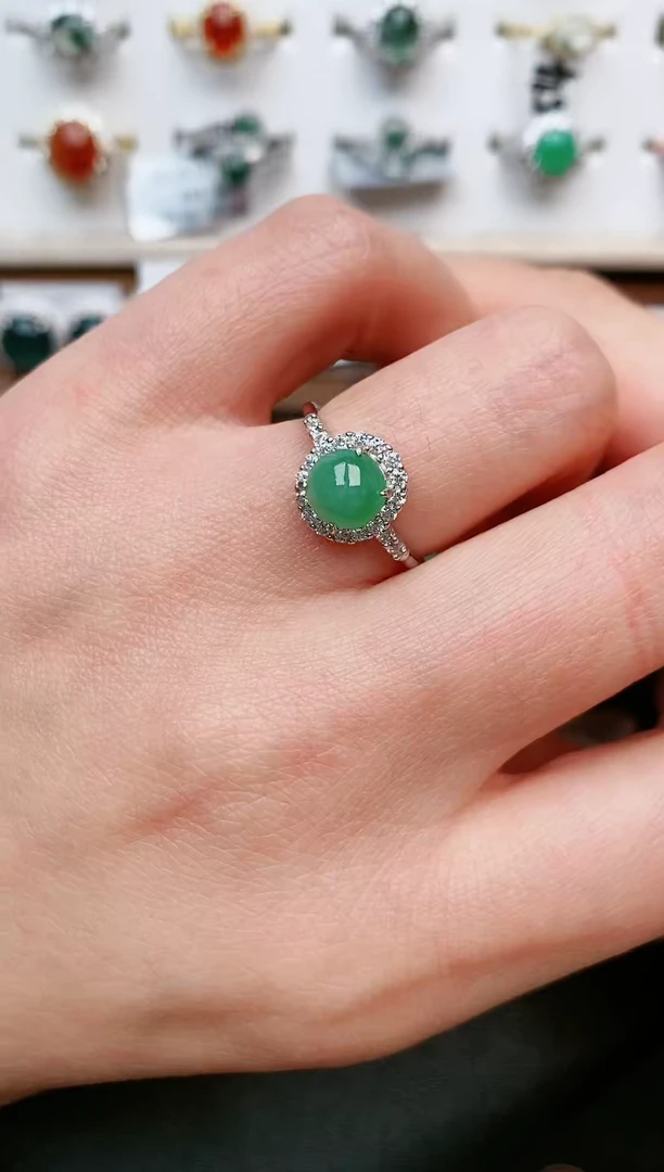 【闪购商品】翡翠戒指银S925镶嵌.....