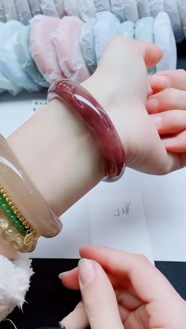 【闪购商品】石英质玉手镯未镶嵌J38-58-59