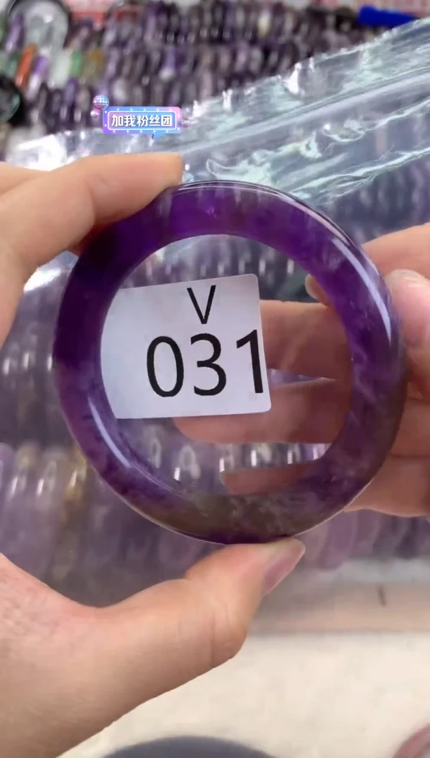 【闪购商品】水晶水晶手镯V未镶嵌031-55