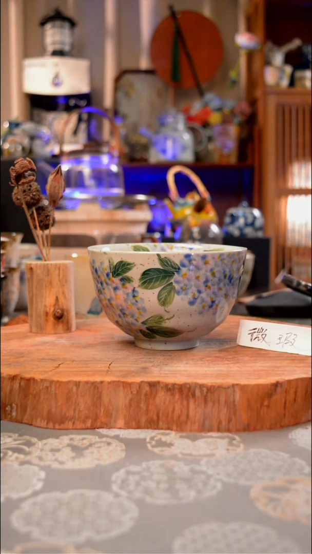【闪购商品】杯子绣球花手工手绘手工手绘