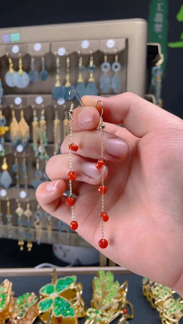 【闪购商品】翡翠耳饰合金0128翡翠饰品