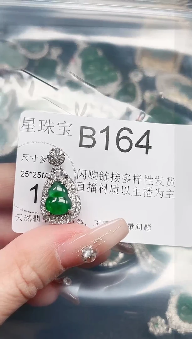 【闪购商品】翡翠颈饰未镶嵌赠皮绳164