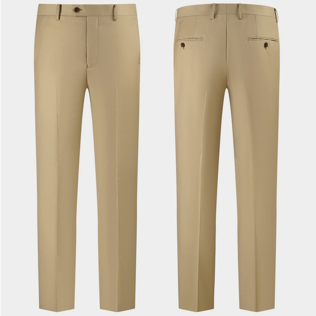 本派男士「高级感百搭羊毛西裤」夏季舒适透气休闲裤修身直筒西装裤