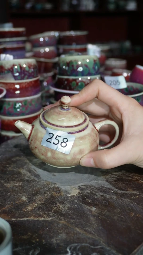 摆件精品窑变钧瓷茶器
