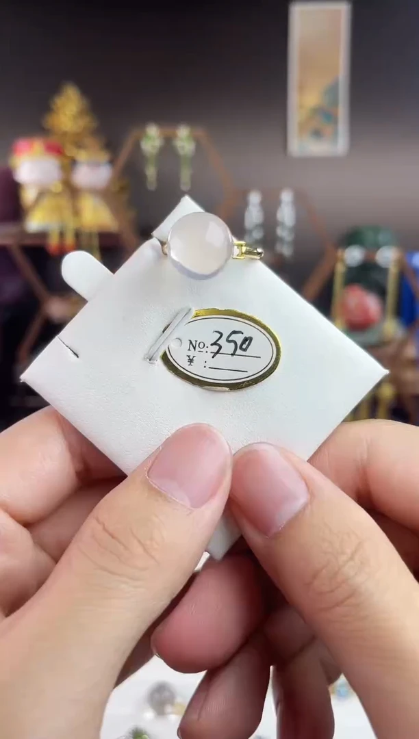 银S925镀金镶嵌戒指水晶，粉水晶戒指