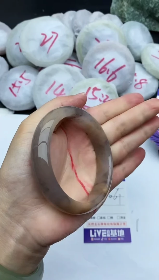 未镶嵌手镯石英质玉50+60.6