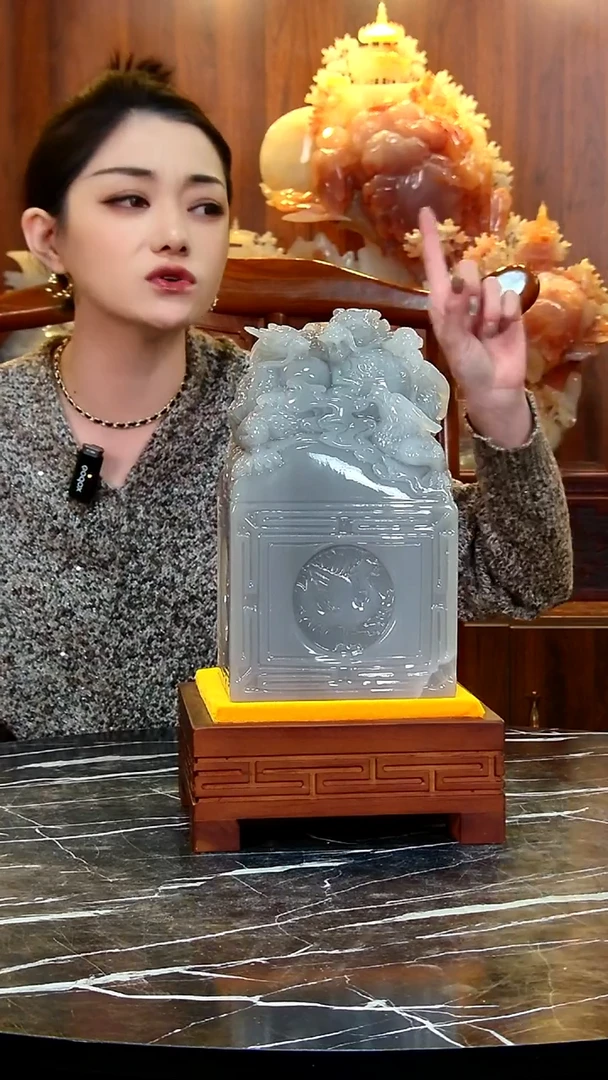 石材铠**技家居摆件五龙大印章111111