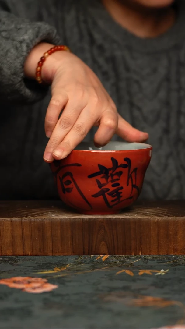 瓷片釉下彩手工手绘同款陶器