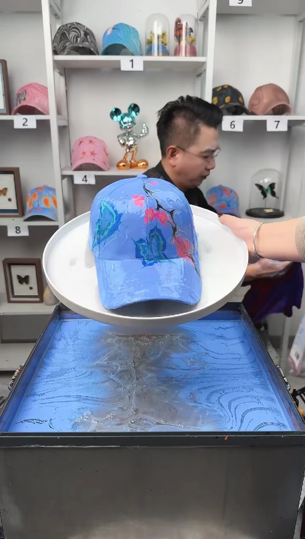 纯棉成人款国风水拓帽