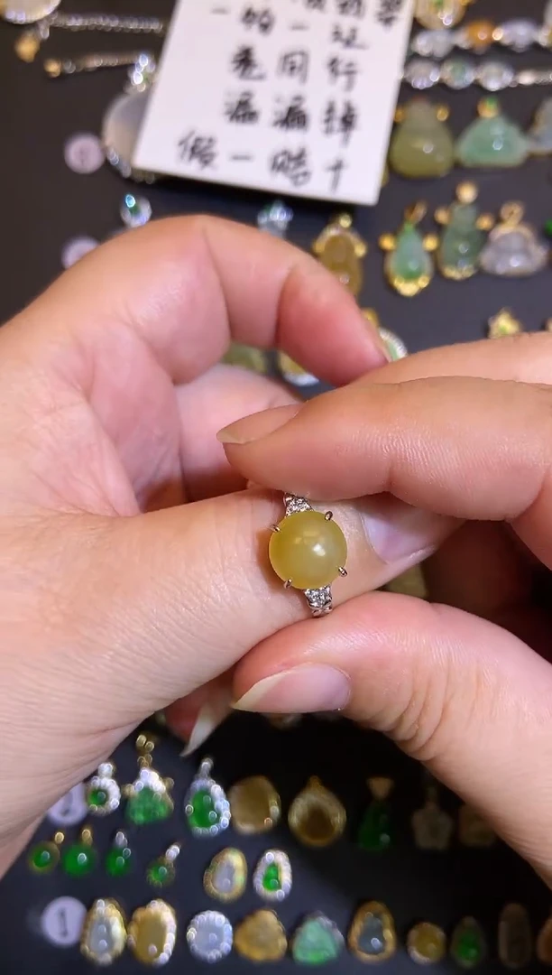 吊坠(不含链)银S925镶嵌翡翠1