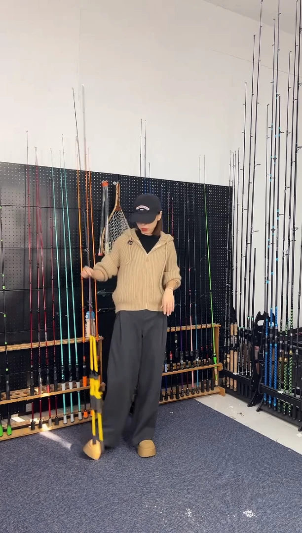 2.1m碳素剑九 2.1米直柄（瑕疵尾货竿，没有售后，介意勿拍）