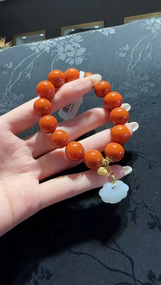 【闪购商品】南红玛瑙手串未镶嵌南红手串设计款