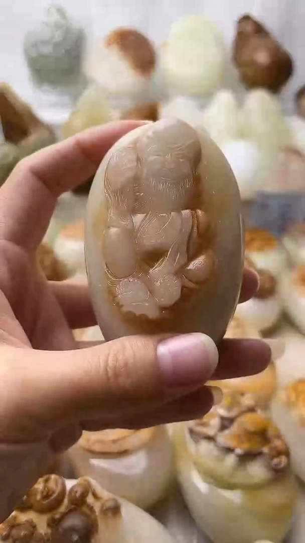 石材古青石棉纹正常不退换寿星