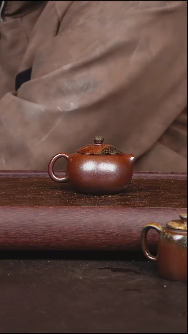 茶壶紫砂柴烧 壶