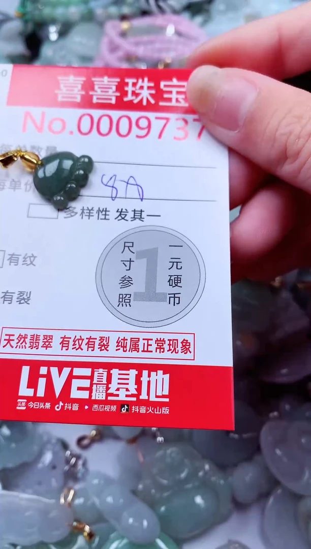 吊坠(不含链)未镶嵌翡翠9737