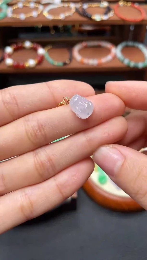 【闪购商品】翡翠吊坠(不含链)18K金镶嵌一个  JK619