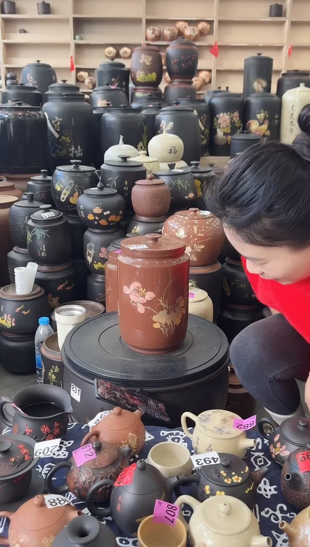 罐瑕疵茶叶罐  复烧高柱   615