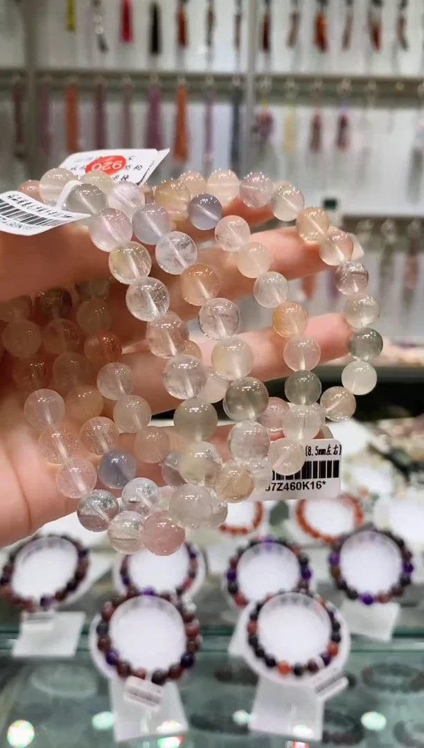 未镶嵌手链水晶多样性发其一兔毛8+