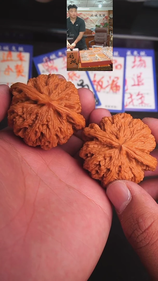 文玩核桃把件53号50-大粗筋 已打底
