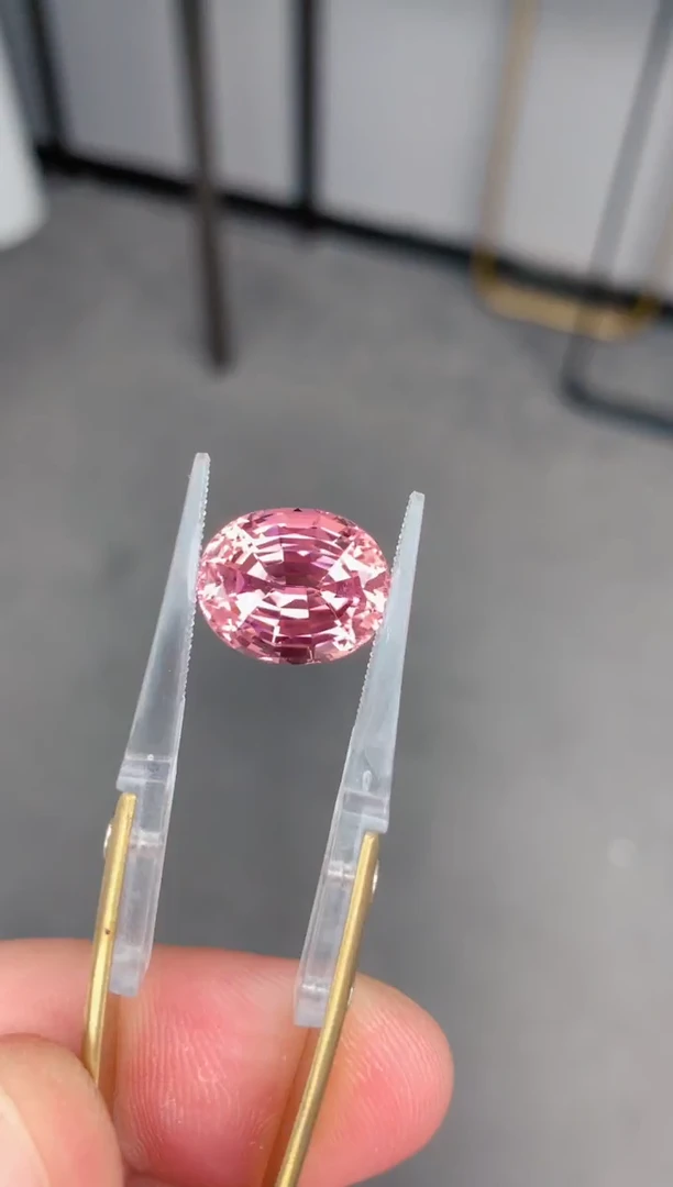 未镶嵌裸石定制碧玺8ct 粉碧玺 定制