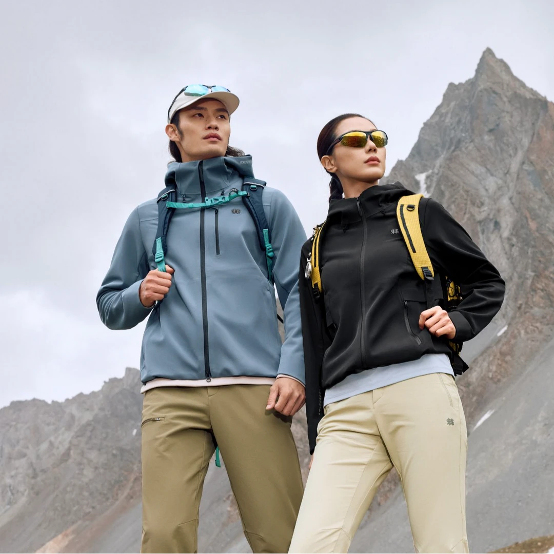 KOLON SPORT可隆软壳夹克防泼水防静电防风情侣石墨烯复合外套