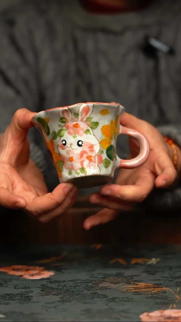 瓷片釉下彩手工手绘同款陶器