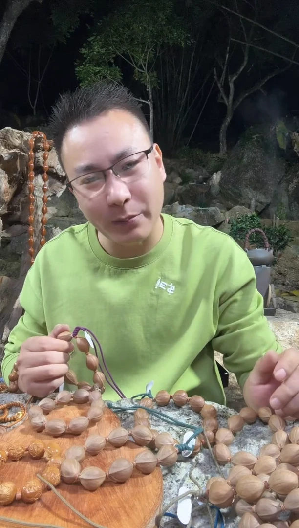 手串橄榄核博*16.24三面佛梅林铁核1280