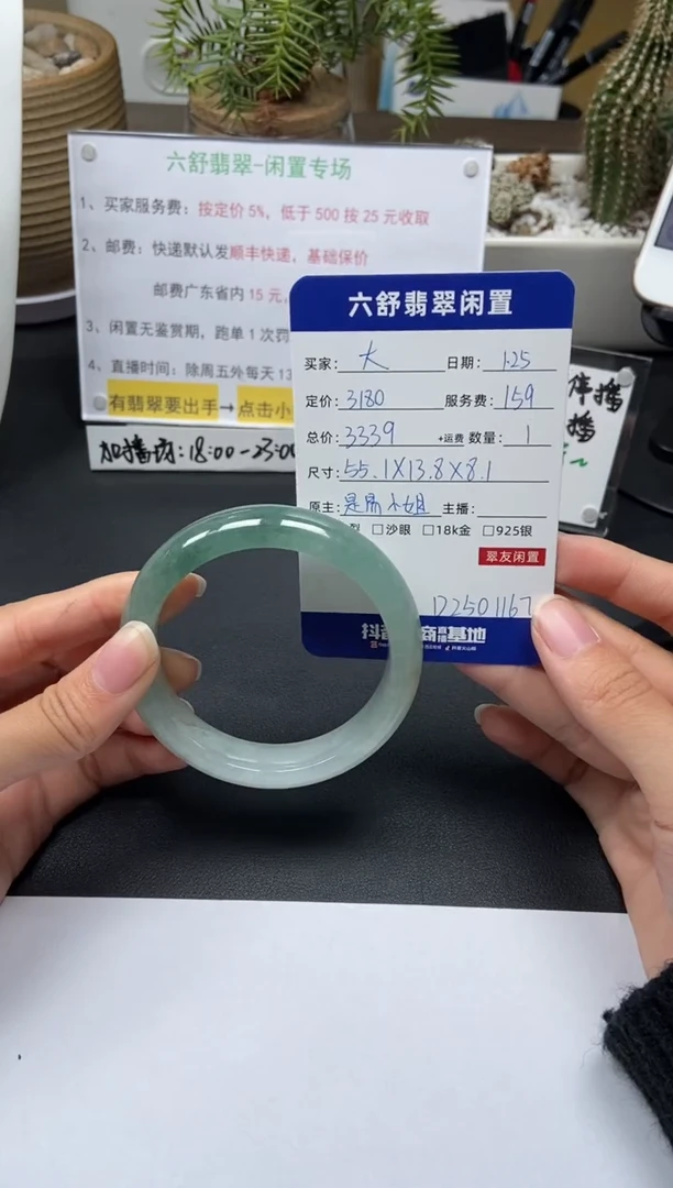 【闪购商品】翡翠手镯未镶嵌D2501167