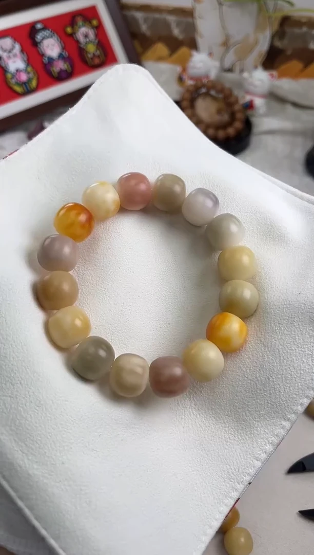 手串菩提根/象牙果a403 卡16 干磨泡泡糖瑕疵