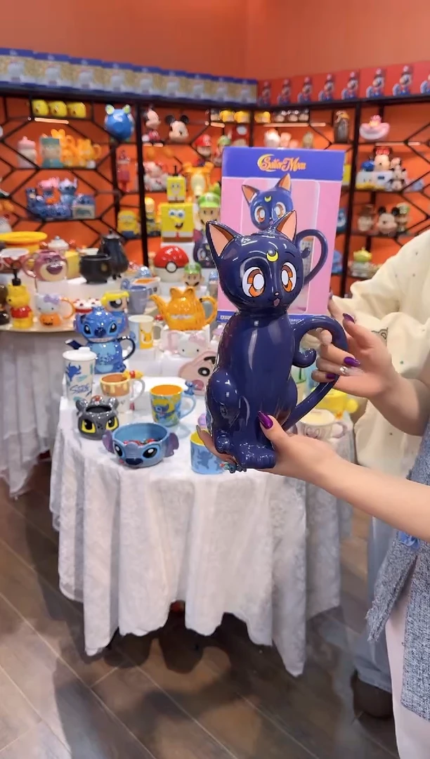 瓷片@@露娜猫陶瓷水壶（礼盒）