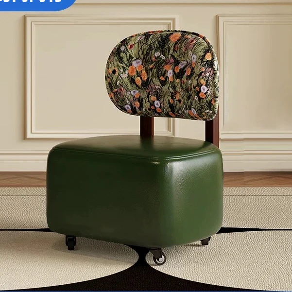 【绿色超级溜溜沙发】带轮滑可移动客厅家用轻奢简约单人茶几沙发椅