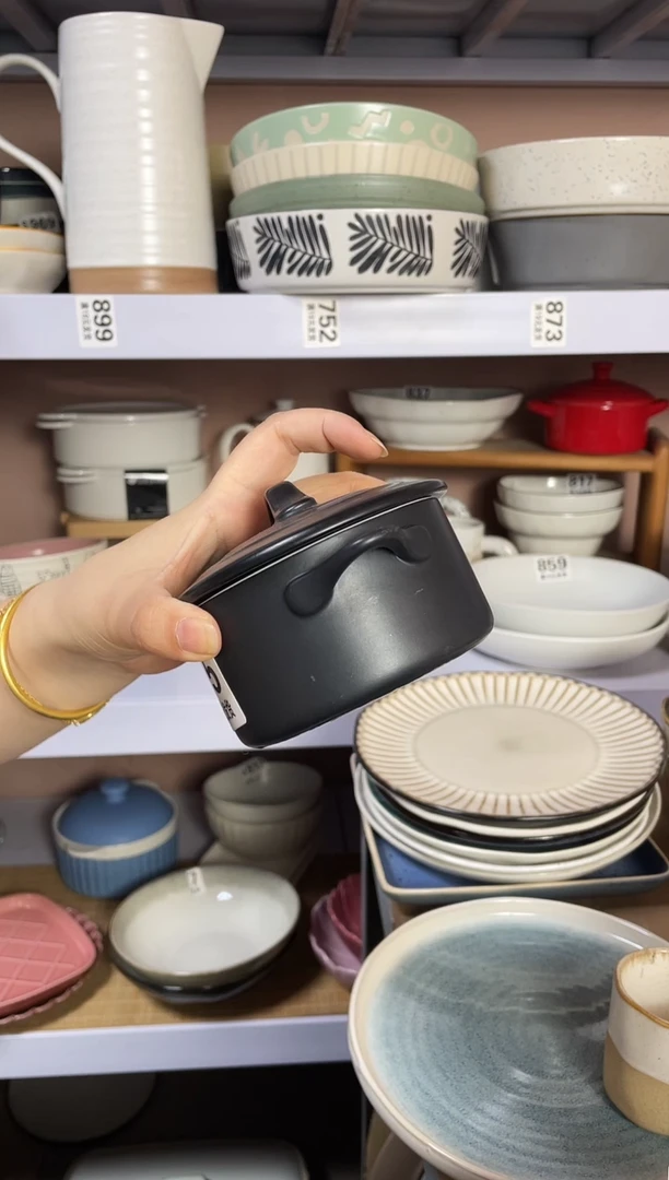 碗微瑕（1个装）黑色双耳碗