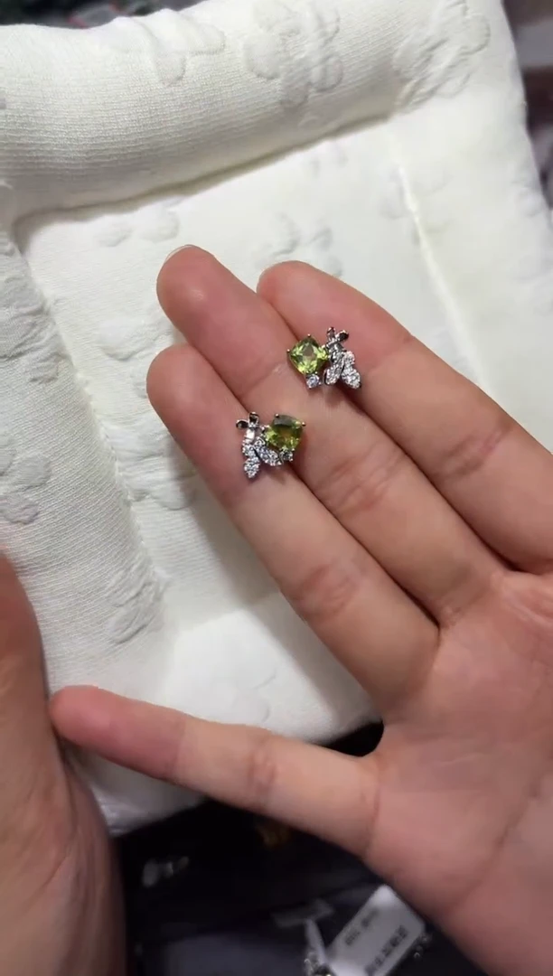 纯铜合金琉璃0015 耳钉