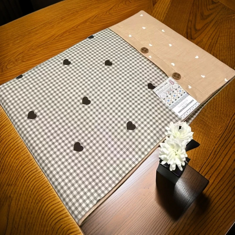 【韩版格子心】被套纯棉100%全棉150x200单人被单200x230被罩