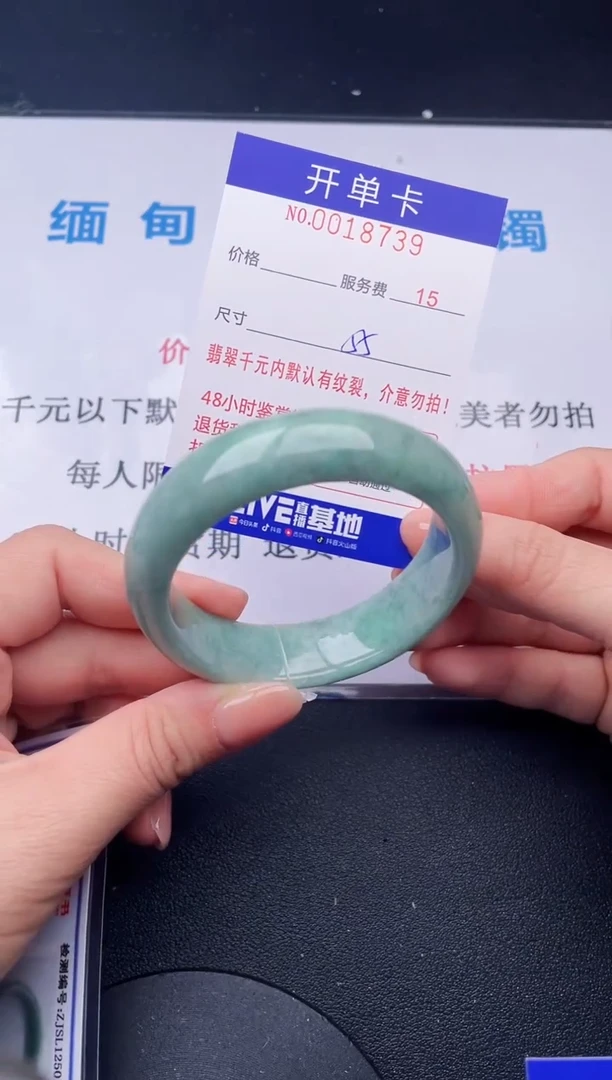 【闪购商品】翡翠手镯未镶嵌39天然翡翠A货