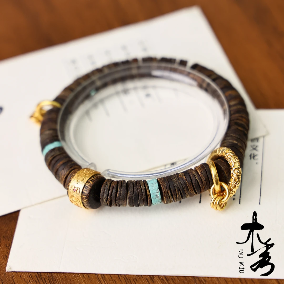 沉香【沉水级】【古琴悠悠】沉香手串 XK20328