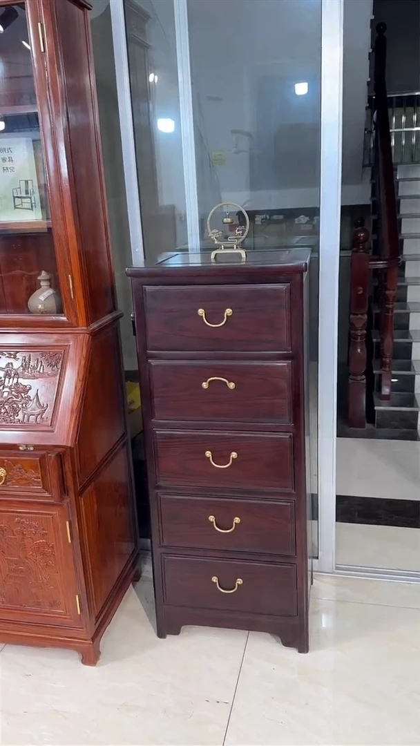 黑酸枝木类柜类家具50*40*125五斗柜南美酸枝木