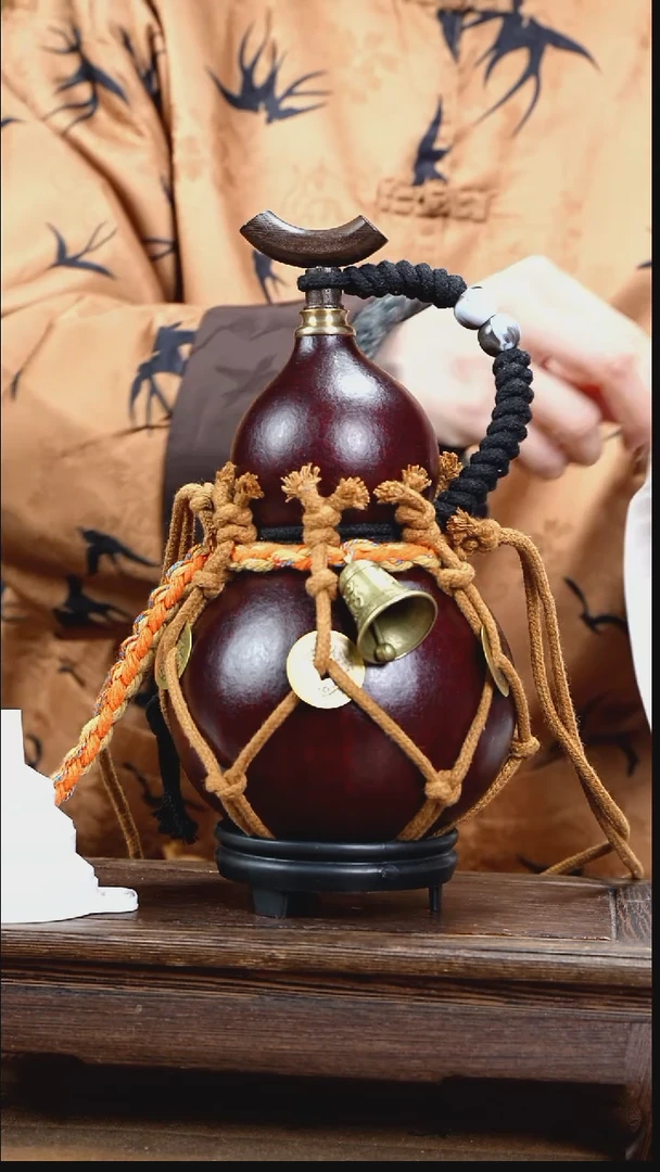 WL066网兜款大漆款酒葫芦（现货现发）