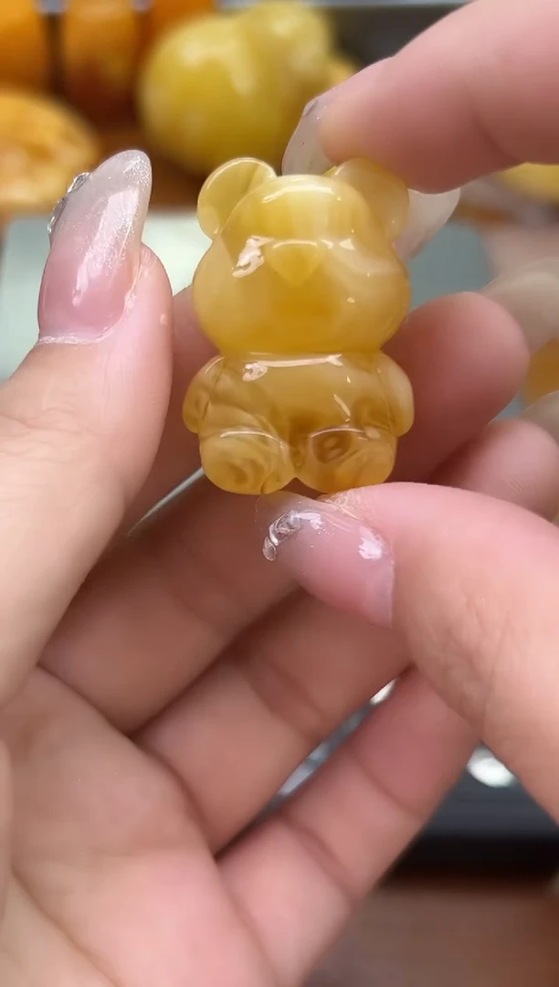 裸石琥珀未镶嵌琥珀蜜蜡吊坠