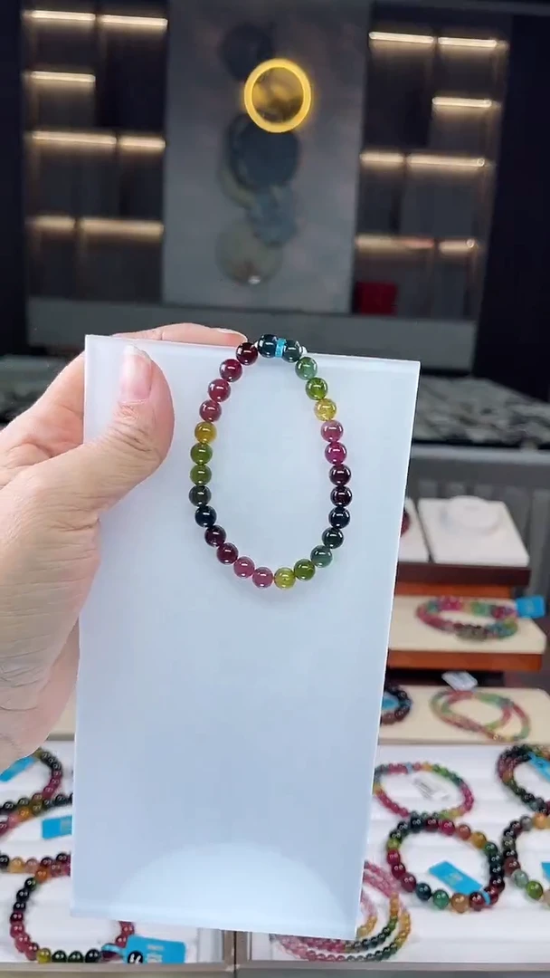 单圈手串未镶嵌碧玺（多样性发一条）Q