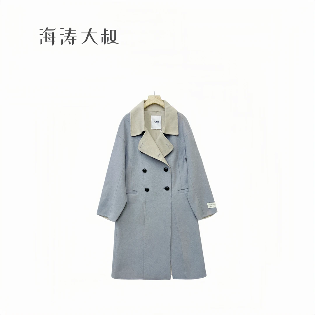 【海涛大叔】HYLP1610-D10034六扣毛呢大衣