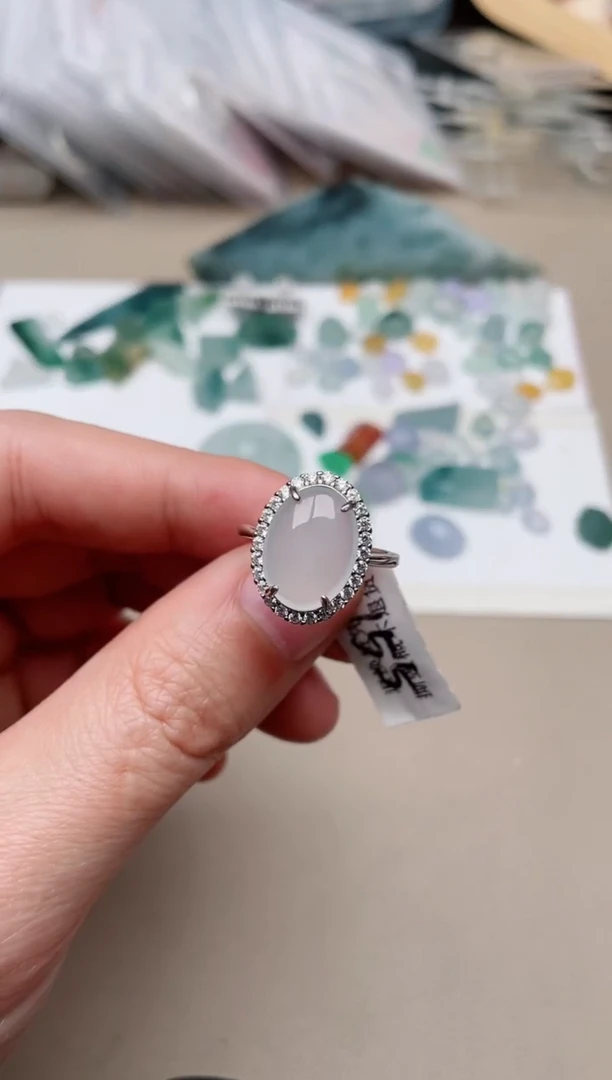 【闪购商品】翡翠戒指银S925镶嵌1000000012