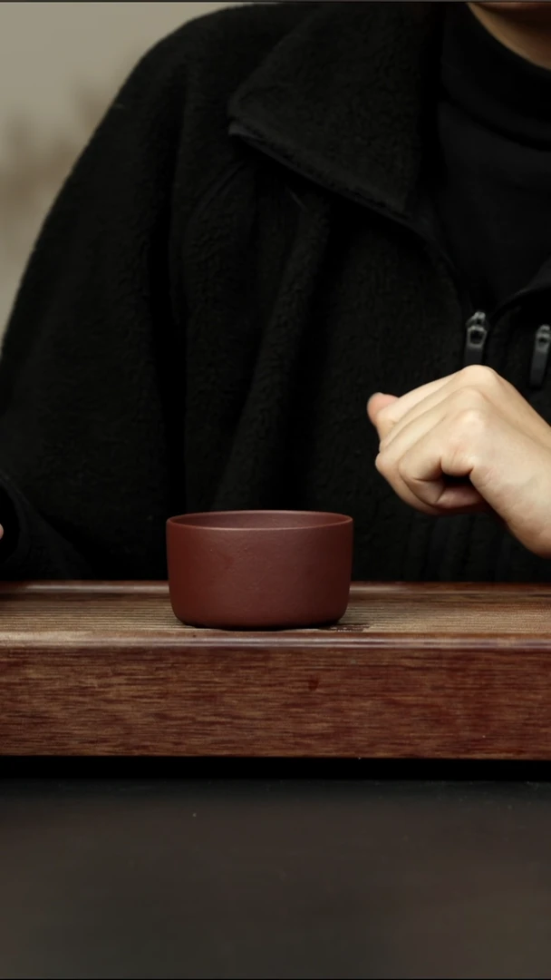 茶壶紫砂中槽清 宽口杯
