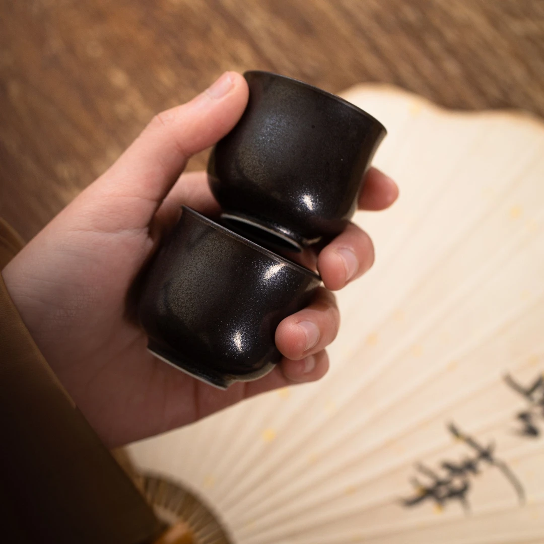 志七蝉云深月造 清雅高温单色釉手工 品茗杯 闻香杯 品鉴杯 酒杯