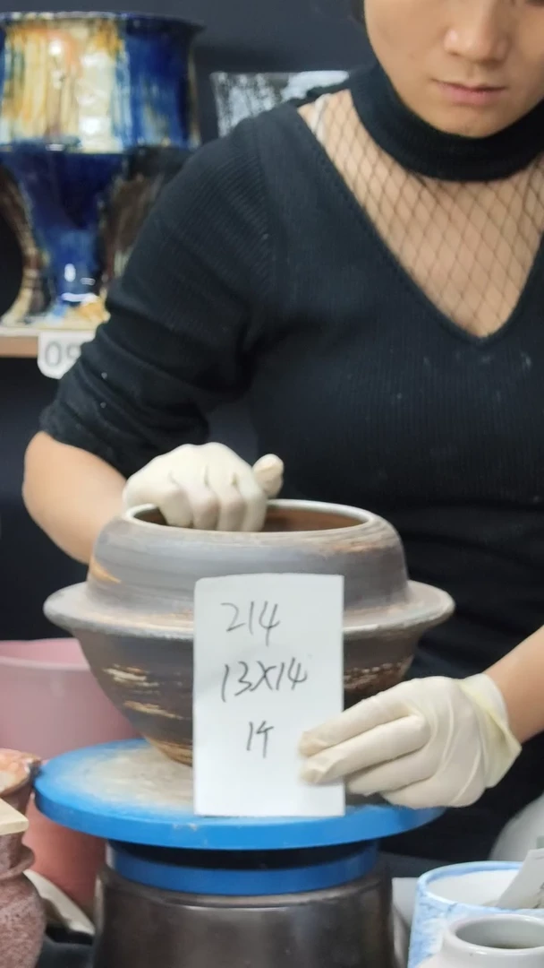 景德镇花盆默认微瑕214