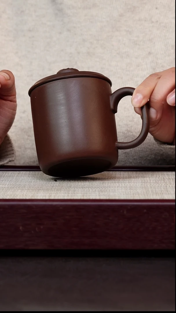 茶杯紫砂金帆紫单龙